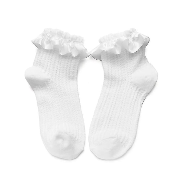 Ankle Socks Bowknot  Socks Spring Summer Autumn Jk Socks White Lace Socks Lolita