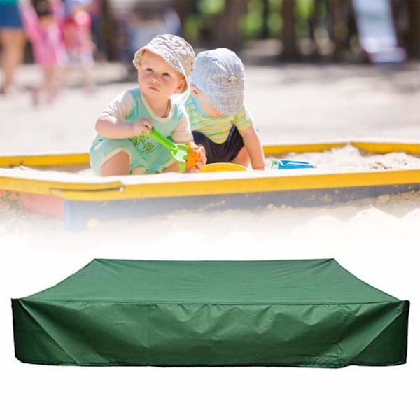 Sandbox Cover Square Waterproof Sandpit Cover with Drawstring Tool Dustproof Oxford Cloth Sandbox Cover Pool Protective-