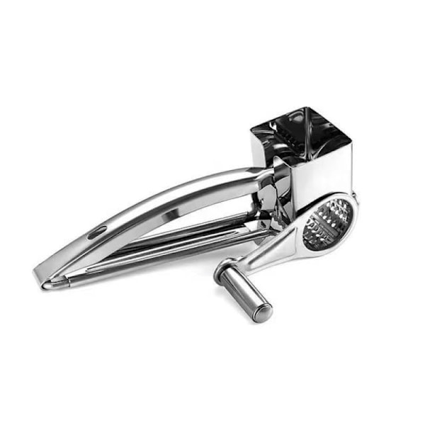 Silver Multifunktionell Rotations Ost Hyvel Rivjärn Rostfritt Stål Ost Press Grinder Kök Kit