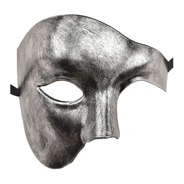 Halloween Karneval Halv Ansikt Phantom Maske Antik Phantom Av Opera Ball Fest Maske