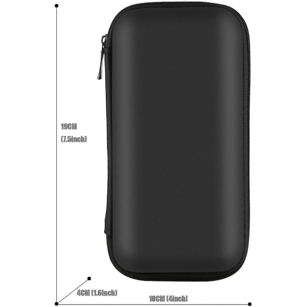 Stötsäker Case Hårt Skyddande Eva- case Slagtålig resor 12000mah Bankväska USB -kabel Organizer Öronsnäckor Sleeve Ficktillbehör