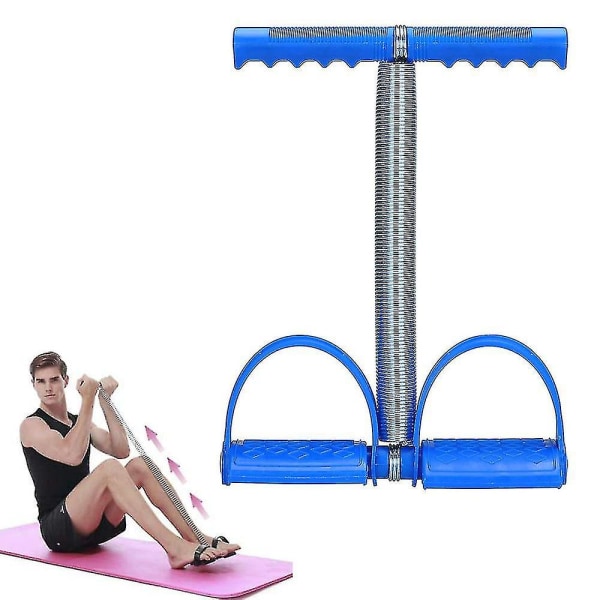 Bran Elastisk Sit Up Pull Rope Spring Tension Fotpedal Mage Ben Treningsapparat Mage Trimmer Utstyr Kroppsbygging Hjem Gym Arm Midje Sport Fitness St