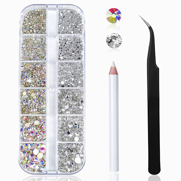Kynsipaljettisetti DIY kynsien koristeluun, kynsitaidetarvikkeet