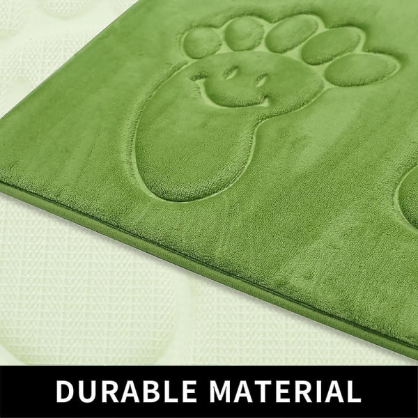 Fortykket Memory Foam Gulvmåtte Dørmåtte Soveværelse Tæppe Køkken Badeværelse Absorberende Skridsikker Måtte 1 Styk