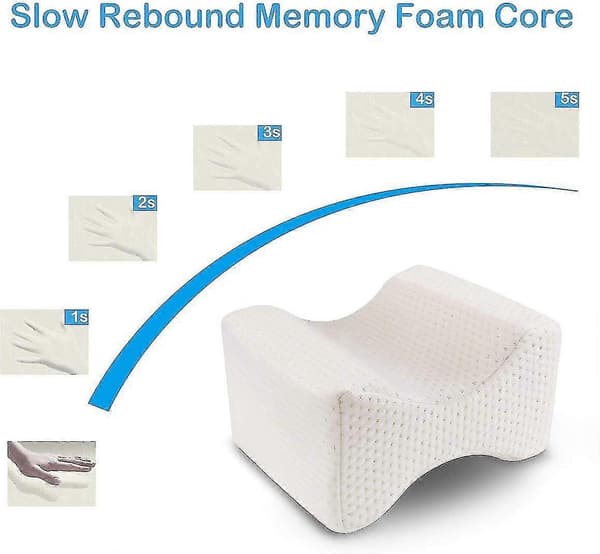 Knepute for sidesovere - Memory foam benpute for hoftesmerter