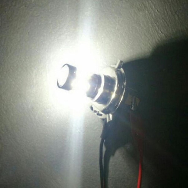 H4 Motorsykkel Hovedlykt 3030 18smd Led Bil Hovedlykt Pære 950lm 6000k 18w 12-24v