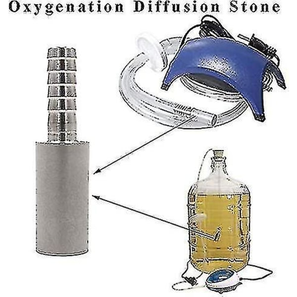 2-pack Diffusionsluftningsstein 0,5 Micron Hembryggd Öl Syresättning Diffusionskarbonatisering Sten-YNP