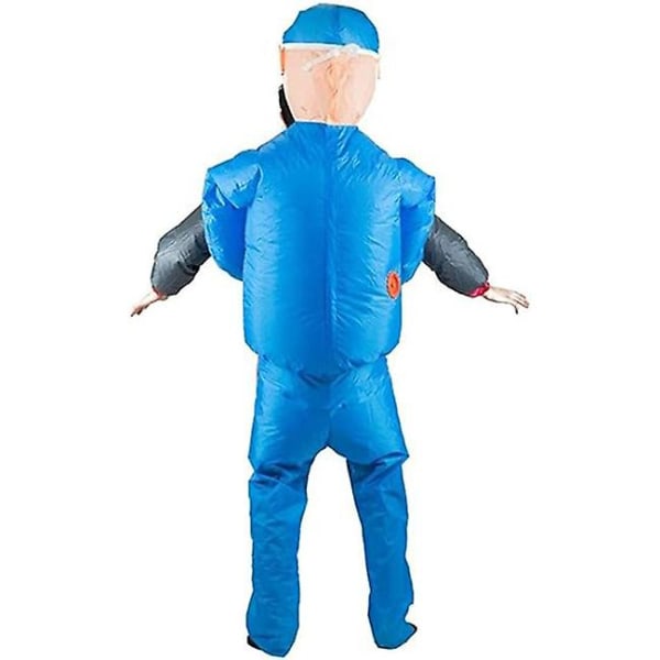 Halloween kostym Skrämmande läkare/kirurg Uppblåsbar kostym för vuxna