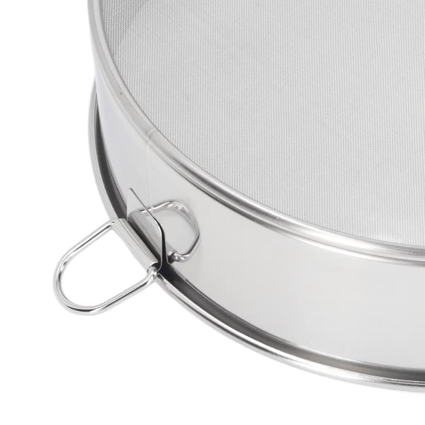 Rund Mel Sigte 80 Mesh 304 Rustfrit Stål Non-Stick Fin Si til Bagning Mel Flormelis Kakao Sølv 8 Tommer