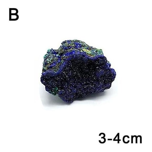 2-6 cm Naturlig Azurit Malakit Geode Reiki Kristallsten Mineralprovsamling Helande stenar för hemträdgårdsinredning Y4d2