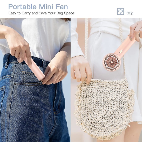 Portable Mini Usb Hand Fan With 3 Adjustable Speed