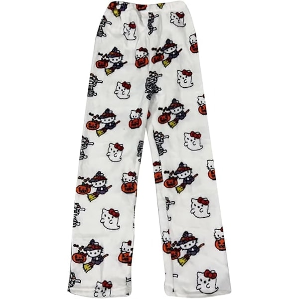 XXL naisten pyjamat, pitkät, pehmeät kawaii-pyjamat, kotihousut, sarjakuva, rennot, anime, mukavat syksy- ja talvipyjamat, vapaa-aikaan