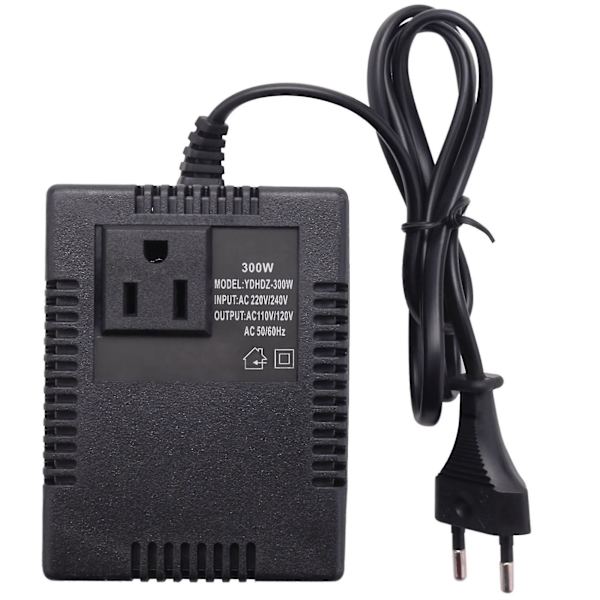 300W 220/240V till 110/120V AC resetransformator spänningsomvandlare EU-kontakt