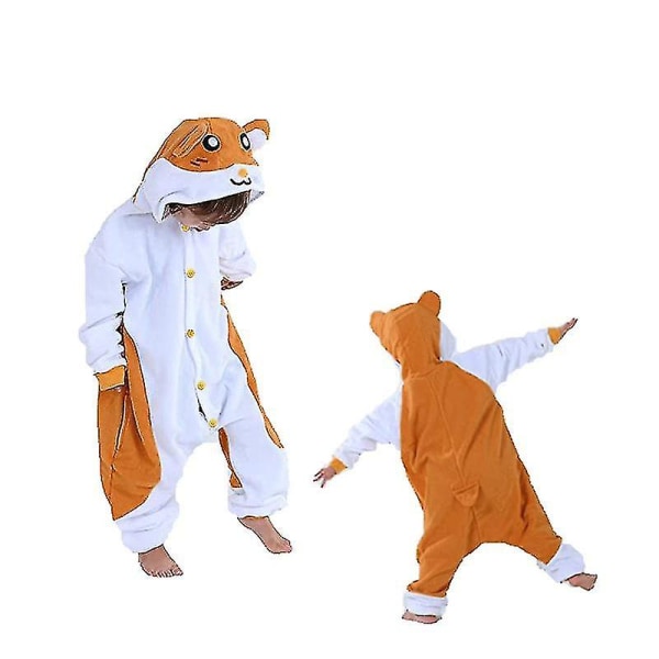 Ny extra stor Xxl män pyjamas vinter tecknad kostym tvättbjörn Kigurumi halloween hamster cosplay djur Onesies nattkläder M Fit 158cm-168cm