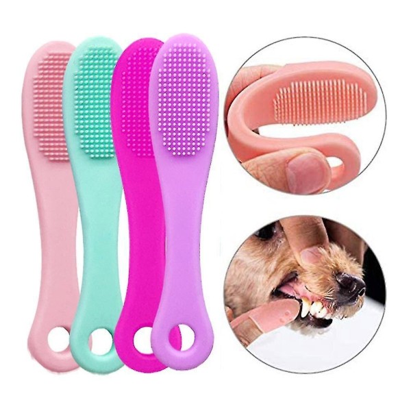 4pcs Pet Hair Brush, Soft Silicone Brush For Cat And Dog Hair