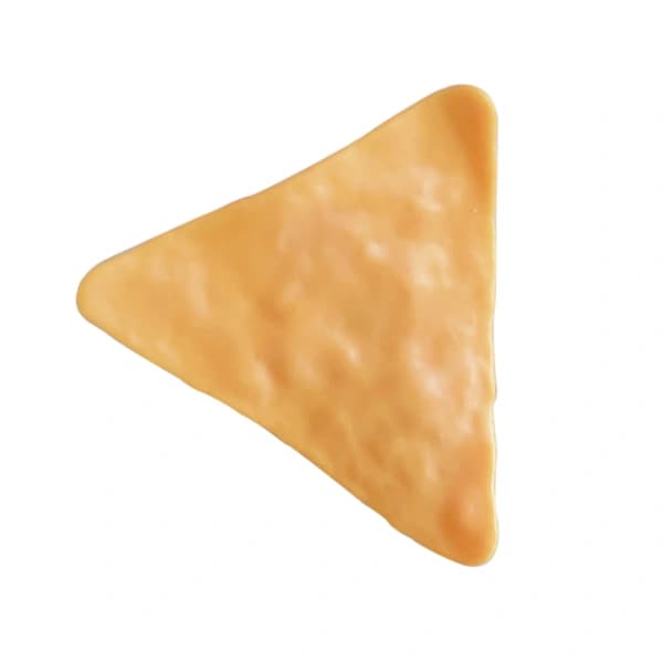 Chipsposeklemme Multifunksjonell Akryl Potetformet Forseglingsklemme for Snacks, Bilder og Notater Studenter Reisende Gul Trekantet
