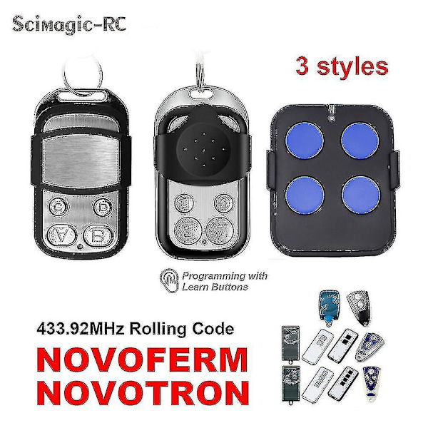 Novoferm Novotron 502 Max43-2 504 Max43-4 512 Mix 43-2 Fjärrkontroll för garageport till Mtr43-2 Mchs43-2 Mnhs433-02 Mnhs433-04 New-hao