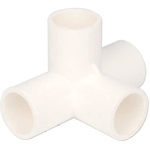 4 Way Inner Diameter 20mm Pvc Fitting Build Heavy Duty Greenhouse Frame Furniture Connectors10pcswhite