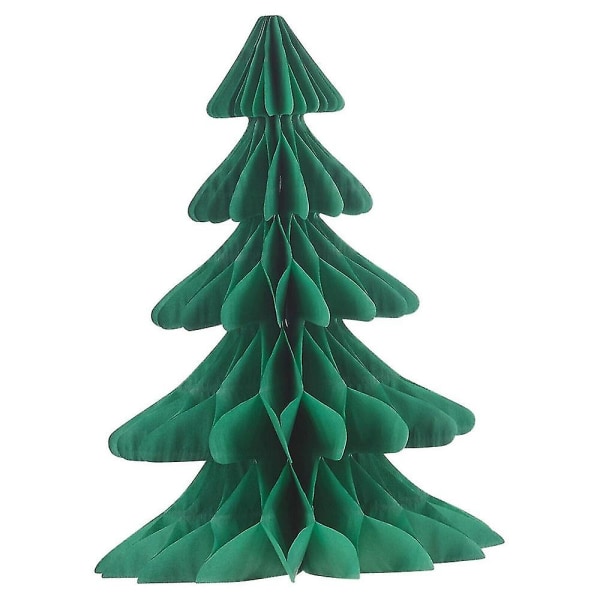 Halloween jul 1/2 st Julgran Tomtehatt Honeycomb Hängande dekoration Festbordsdekorationer 1Pc Christmas Tree