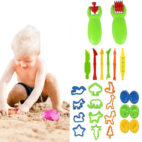 26 Roliga Play Doh Verktygssats Degsform Gjutform Leksaksklippare Modellering För Barnpresent
