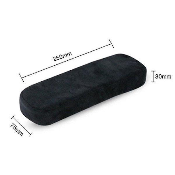 1 par stolarmrest puter albue pute trykkavlastning, svart