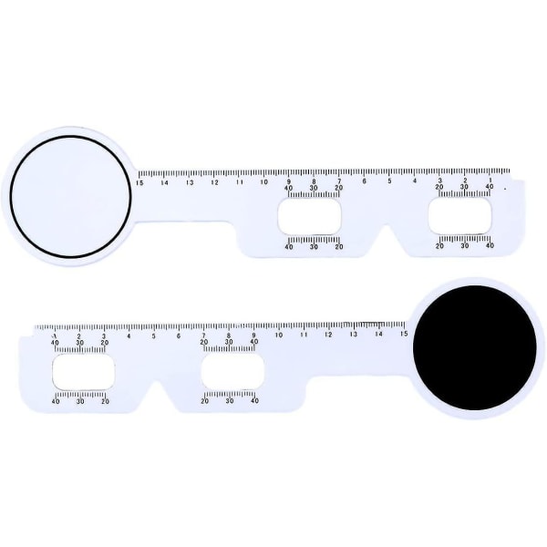 1 X Optisk Pd-linjal Pupillavståndsmätning Linjal Meter Eye Oftalmiskt verktyg 5st (vit)