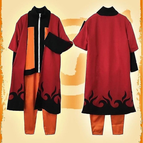 Kakashi Kostym Uzumaki Kläder Shippuden Second Uniform Och Pannband Kunai Vuxen Halloween plagg Christmas_v Suit-a L