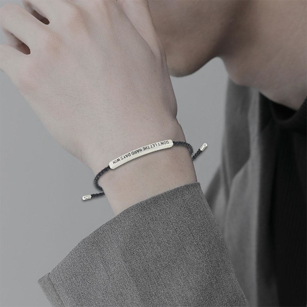 CTDWNT Lad ikke de hårde dage vinde armbånd til kvinder og mænd, Inspir