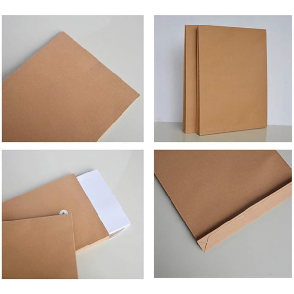 50 kpl ruskeita kirjekuoria Paper Folders Poly Envelope Folders Paper Organizer Document Carrier Envelopes Envelopes