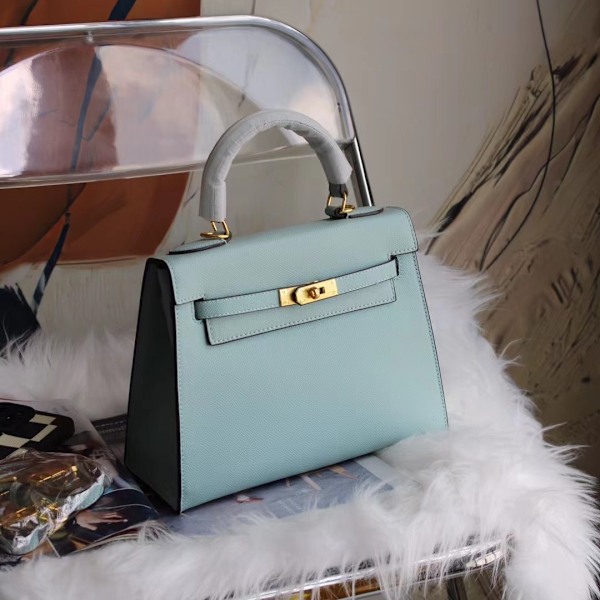 Käsintehdyt olka- ja crossbody-laukut naisille, akva-sininen, pieni koko 22x7x16 Aqua blu Aqua blue Small size: 22*7*16