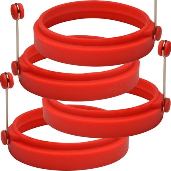st professionella silikon äggringar, non-stick rund form