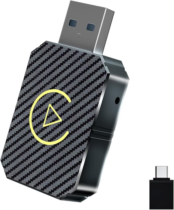 Wireless CarPlay Adapter 2025, for CarPlay and Android Auto, Plug-and-Play
