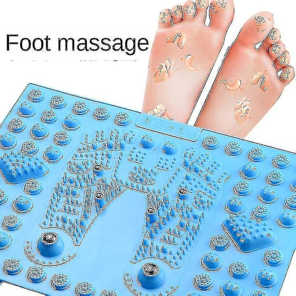 Durable Reflexology Foot Massage Pad Toe Pressure Blood Circulation Plate Mat For Massaging Walking Pad Shiatsu Foot Massager