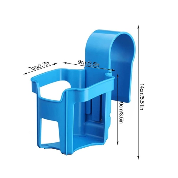 Poolside kopholder - Ingen spild drikkeholder til overjordiske pools, pool drikkeholder 2 stk