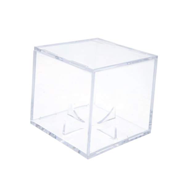 Boks Transparent Display Box Softball Supply Trophy Case Display Cases Cube Football Accessories  Protector Desktop Decor Baseball