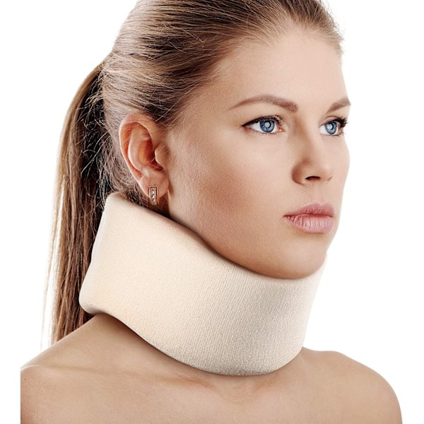 Soft Foam Neck Brace Universal Cervical Collar, Adjustable Neck Support Brace for Sleeping - Relieves Neck Pain  ( M)