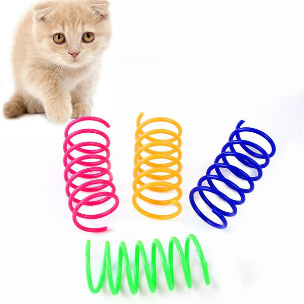 4pcs Colorful Bounce Interactive Cat Toys