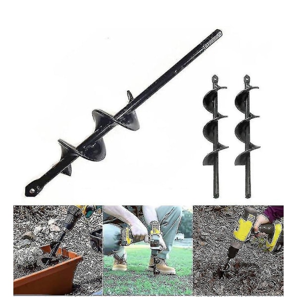 4 storlekar trädgårdsskruvborr verktygsspiralhålgrävare markborr jordborr -4cmx45cm Ssxjv