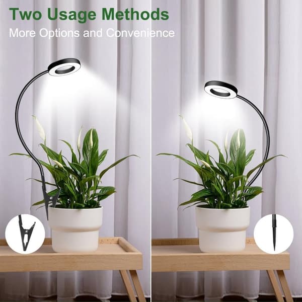 Clip-on Fullspektrum Växtlampa LED, Växtlampa / växtbelysning – Timer, Justerbar