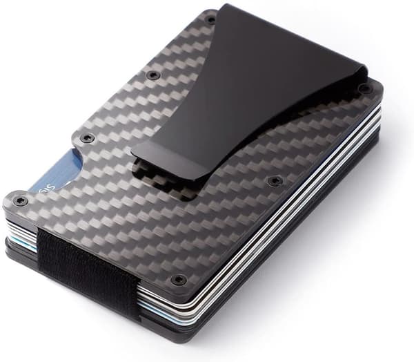 Bedst sælgende produkt!!! Kortholder i kulfiber RFID Sort - Julegave One size