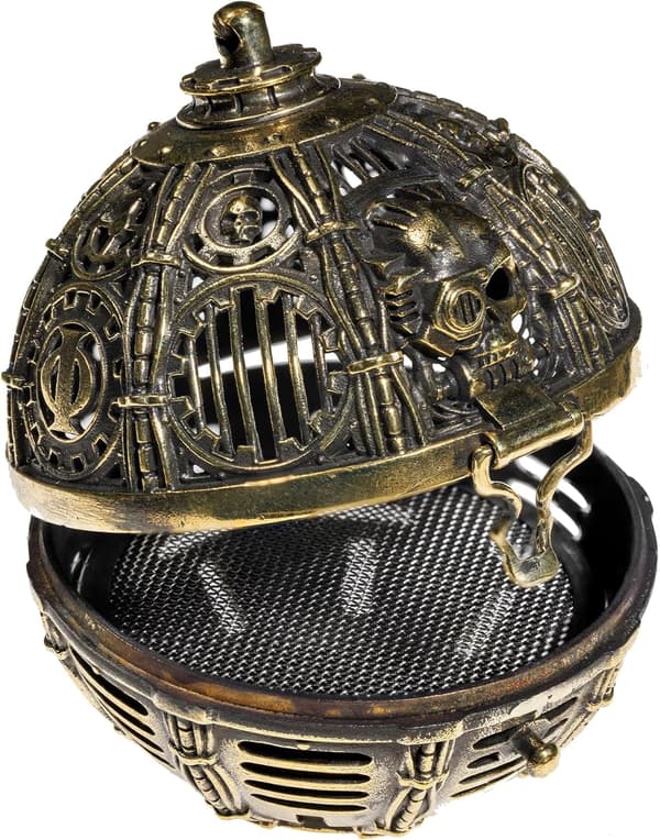 Warhammer 40K Adeptus Mechanicus Thurible Kobber Røgelsesbrænder til Samlere og Fans Antik Guld Tone