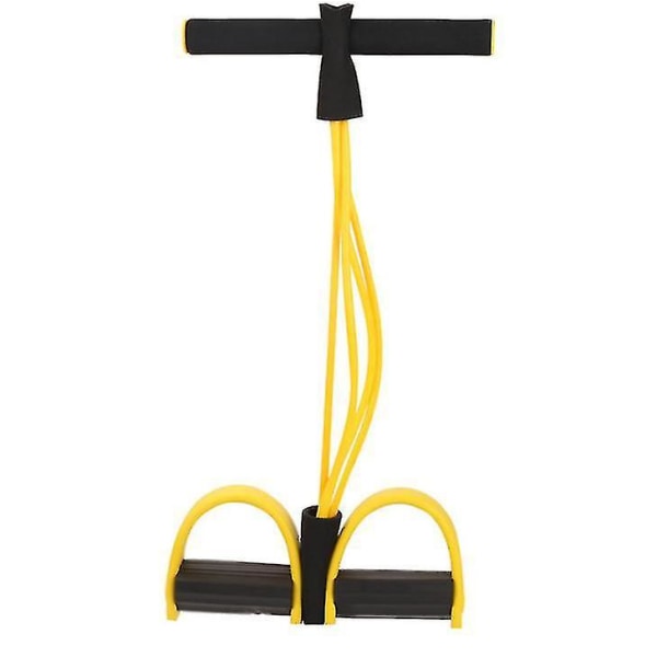 Multifunktionell fitness yoga elastisk dragrep bandsyellow