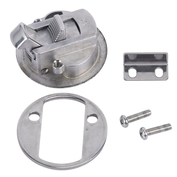 2\" Flush Pull Slam Latch i rustfritt stål, rund trekklås for RV-båtdekkluke 1/4\" dørskapsmøbler Dørlåsing