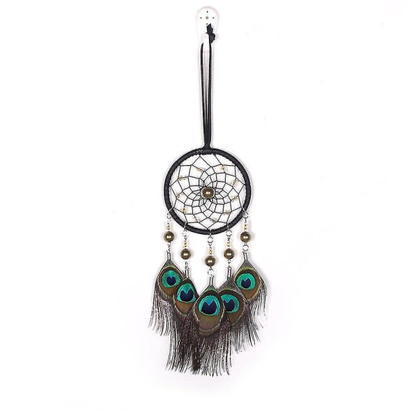 Handmade Dream Catcher Peacock Feather Decoration