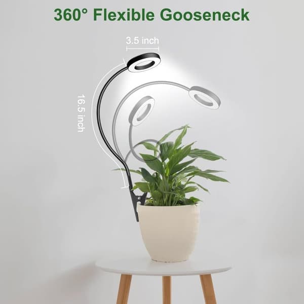 Clip-on Fullspektrum Växtlampa LED, Växtlampa / växtbelysning – Timer, Justerbar