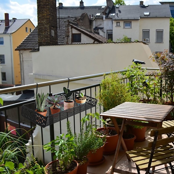 Styck Hängande Blomlåda i Järnhylla Korg med Krok Balkong
