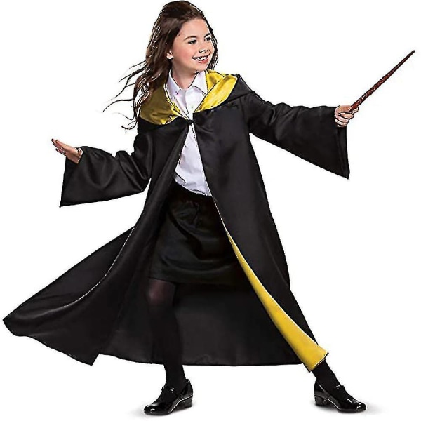 Harry Potter 6st set Magic Wizard Fancy Dress Cape Cloak Kostym A Red 135CM