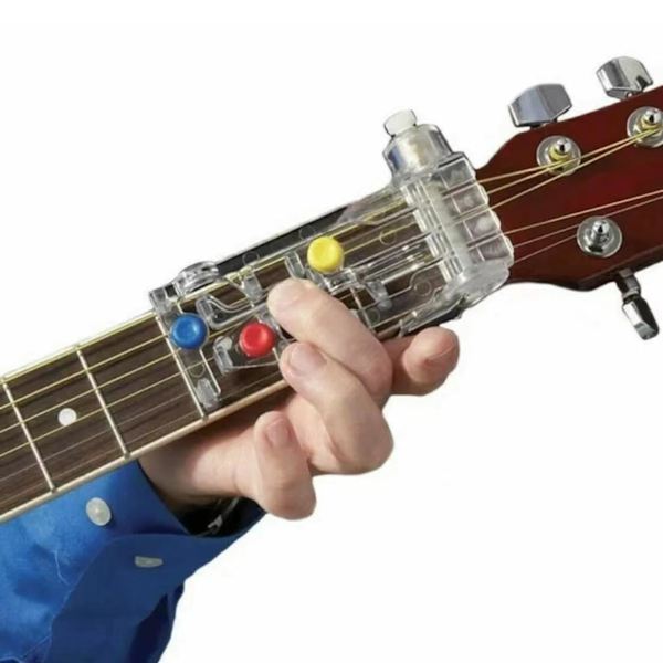 Gitar Læringssystem Akkordlæringsverktøy for Gitar Trener Nybegynner, Gitar Øvelseshjelpemiddel for Voksne, Barn, Gitar Læring