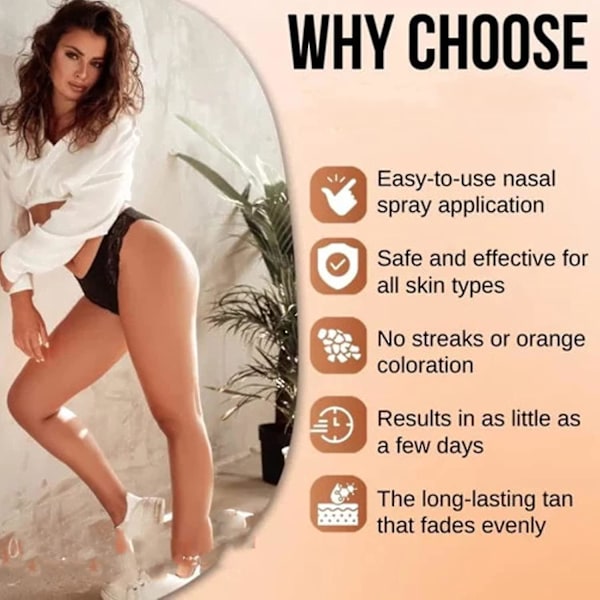 Bruningsnesespray, Bruningsspray uten sol, Dyp bruningsspray