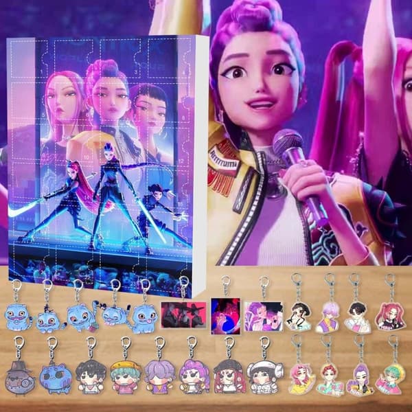 24 stycken koreansk popmusik Devil Hunter actionfigur blind box anime spel ornament A6